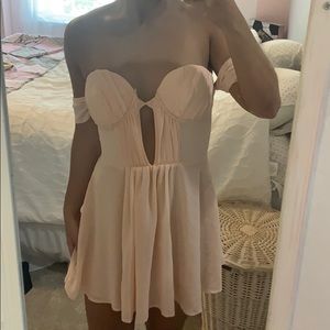 TOBI Light Pink Bustier Mini Dress